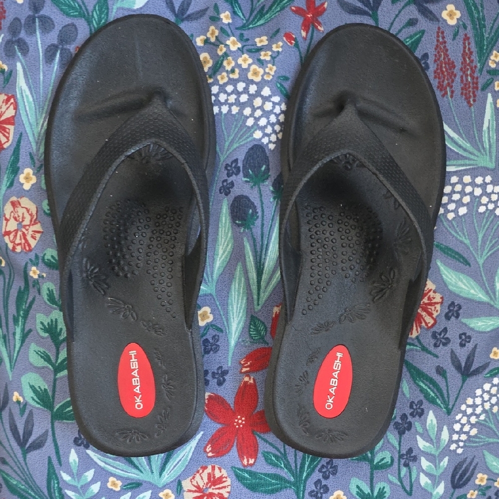 NEW! OKABASHI Womens Flip Flop Sandals Size M 6.5 - 7.5